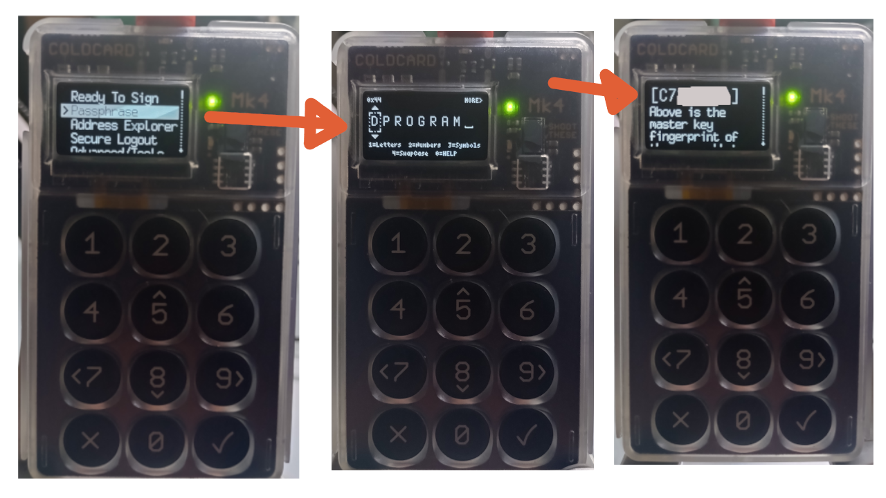Guide to Coldcard Passphrase Setup with Sparrow Wallet